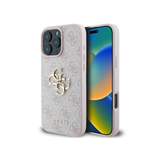 Guess iPhone 16 Pro Max pink hardcase 4G Big Logo