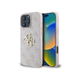 Guess iPhone 16 Pro Max pink hardcase 4G Big Logo