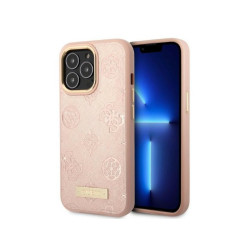 Guess iPhone 13/13 Pro pink hardcase Peony Logo Plate MagSafe