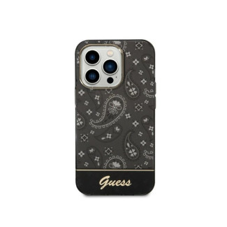 Guess iPhone 14 Pro Max black hardcase Bandana Paisley