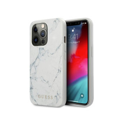 Guess iPhone 13/13 Pro white hardcase Marble