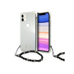 Guess iPhone Xr/11 Transparent hardcase Black Pearl