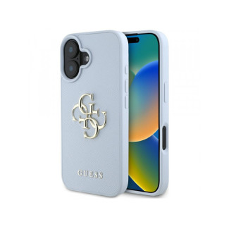 Guess iPhone 16 blue Grained Big 4G Logo Small Classic Logo