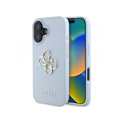 Guess iPhone 16 blue Grained Big 4G Logo Small Classic Logo