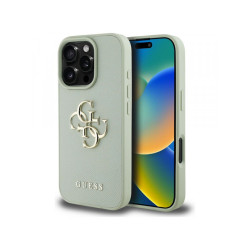 Guess iPhone 16 Pro Max green Grained Big 4G Logo Small Classic Logo
