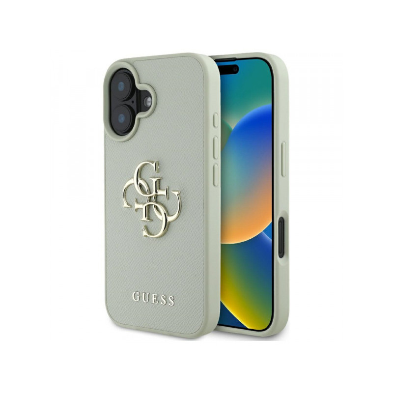 Guess iPhone 16 green Grained Big 4G Logo Small Classic Logo