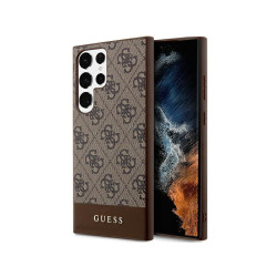 Guess Samsung Galaxy S24 Ultra S928 brown hardcase 4G Stripe Collection