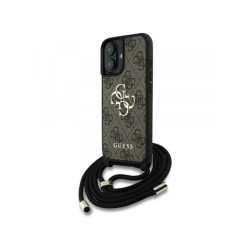 Guess iPhone 16 brown 4G Big Logo Cord Strap Crossbody