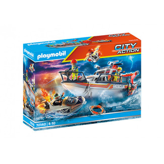 Playmobil City Action - Détresse en mer Opération lutte incendie (70140)