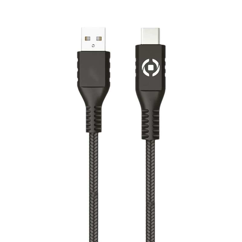 Cable USB A a USB C Celly PL2MUSBUSBC 2 m Negro