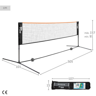 Filet de volley-ball Aktive 505 x 157 x 101 cm