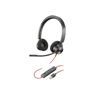HP Poly Blackwire 3325 Stereo Headset 3.5mm plug USB-A - 76J20AA
