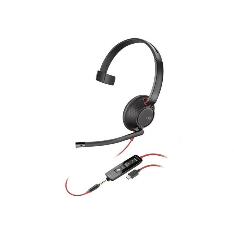 HP Poly Blackwire C5210 Headset Mono USB-C/A & 3.5 mm (bulk) - 8X230A6