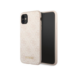 Guess iPhone Xr/11 pink hardcase 4G Metal Gold Logo