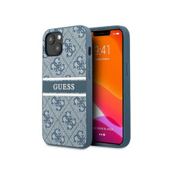 Guess Coque rigide bleue pour iPhone 13 mini bande 4G