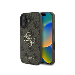 Guess iPhone 16 Plus brown hardcase 4G Big Logo