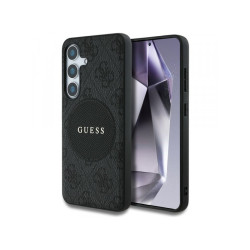 Guess Samsung Galaxy S25 Plus black 4G Round Patch Classic Logo MagSafe