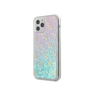 Guess iPhone12 Pro Max pink hardcase Gradient Liquid Glitter 4G