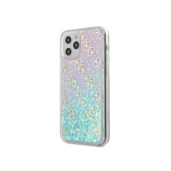 Guess iPhone12 Pro Max pink hardcase Gradient Liquid Glitter 4G