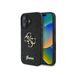 Guess iPhone 16 Plus black hardcase Fixed Glitter Big 4G