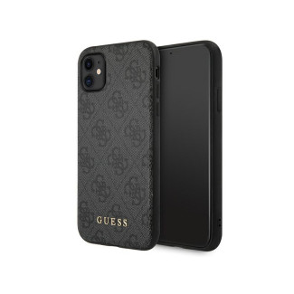Guess iPhone 11 grey hardcase 4G Metal Gold Logo