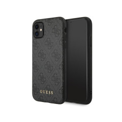 Guess iPhone 11 grey hardcase 4G Metal Gold Logo