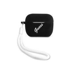 Guess AirPods Pro cover black white Silicone Vintage