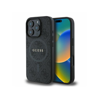 Guess iPhone 16 Pro black hardcase 4G Ring Classic Logo MagSafe