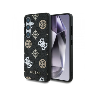 Guess Samsung Galaxy S25 black 4G Printed Colored Peony Pattern MagSafe
