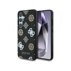 Guess Samsung Galaxy S25 black 4G Printed Colored Peony Pattern MagSafe