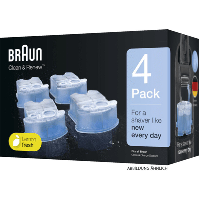Braun 3-in-1 ShaverCare Cleaning 4pcs Pack