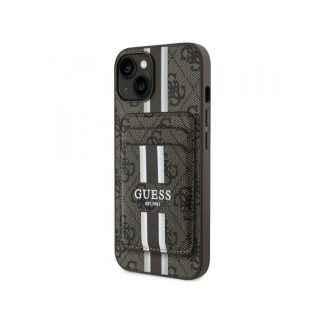 Guess iPhone 15 brown 4G Stripes with wallet Magsafe