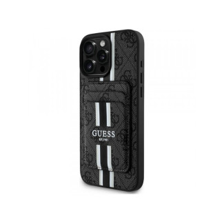 Guess iPhone 16 Pro Max black 4G Stripes with wallet Magsafe