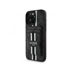 Guess iPhone 16 Pro Max black 4G Stripes with wallet Magsafe