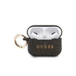 Guess AirPods Pro cover black Silicone Glitter