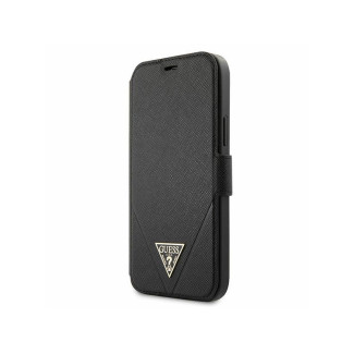 Guess Étui noir pour iPhone 12 Pro Max Saffiano