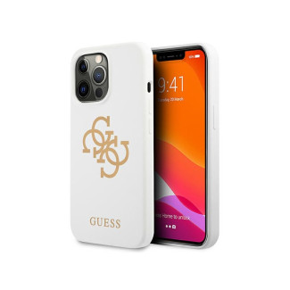 Guess iPhone 13/13 Pro white hardcase Silicone 4G Logo