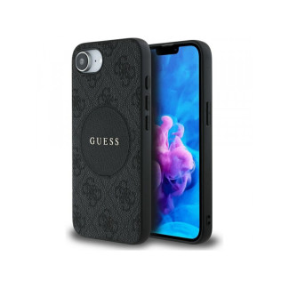 Guess iPhone 16e black 4G Circle Classic Logo MagSafe