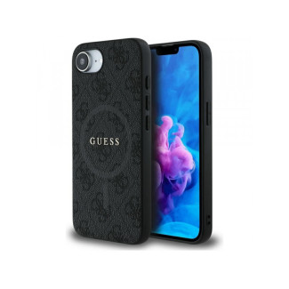Guess iPhone 16e black 4G Ring Classic Logo MagSafe