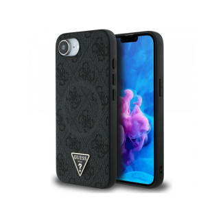 Guess 4G Ring Triangle Logo MagSafe iPhone 16e black