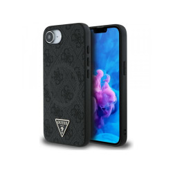 Guess 4G Ring Triangle Logo MagSafe iPhone 16e black