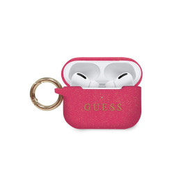 Guess AirPods Pro cover fuschia Silicone Glitter
