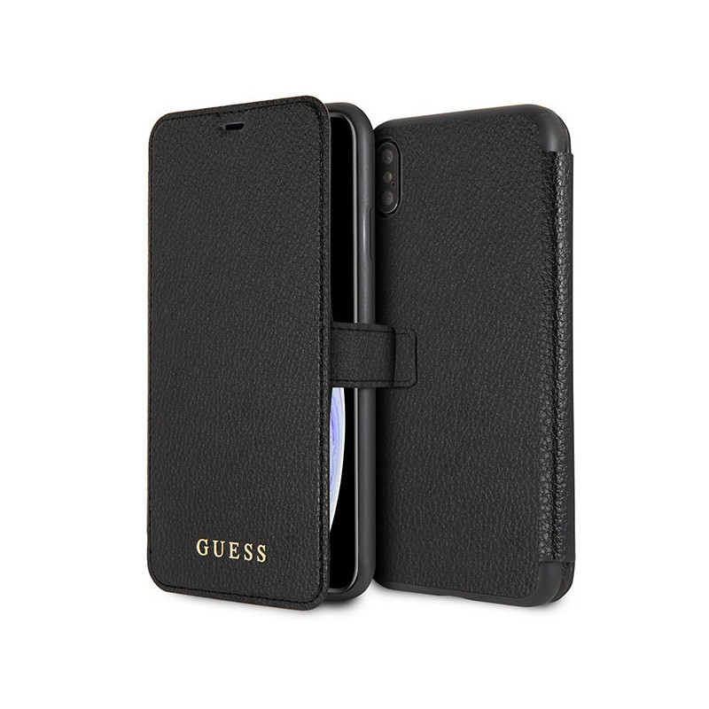 Guess iPhone Xs Max black book Iridescent Guess iPhone Xs Max black book Iridescent