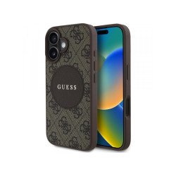 Guess iPhone 16 brown 4G Circle Classic Logo MagSafe