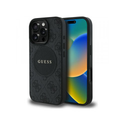 Guess iPhone 16 Pro black 4G Circle Classic Logo MagSafe