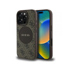Guess iPhone 16 Pro Max brown 4G Circle Classic Logo MagSafe