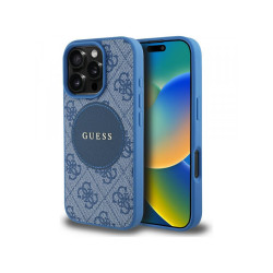 Guess iPhone 16 Pro Max blue 4G Circle Classic Logo MagSafe