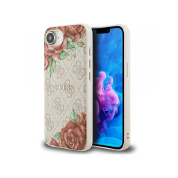 Guess iPhone 16e pink 4G Flowers Print MagSafe