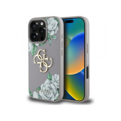 Guess iPhone 16 Pro Max purple Grained Roses Big 4G logo