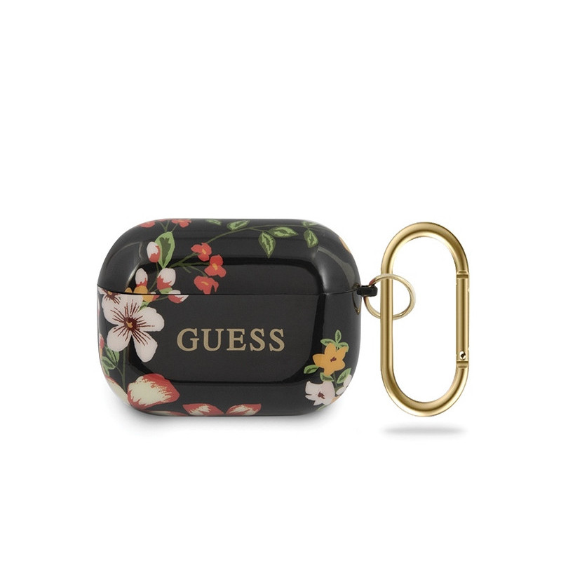 Guess AirPods Pro cover black N.4 Flower Collection